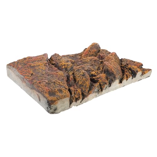 EXAOMBLE Dreidimensionales Dekorationsfeld 3D Reptil Tank Vivarium Eidechsenkäfige Hintergrund Felsen Aquarium Substrate Eidechsenbecken Schildkrötelebensraum Pu von EXAOMBLE