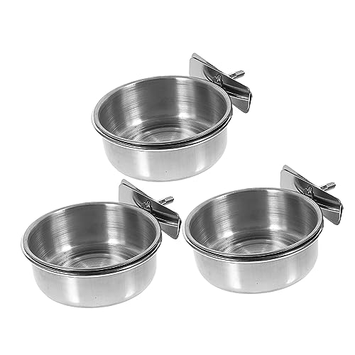 EXAOMBLE Edelstahl Papagei Futterhalter Robuste Hängeschalen Für Vögel Fütterungsschalen Für Papageien Und Sittiche Für Vogelkäfige Langlebiges Zubehör EXAOMBLE Edelstahl Papagei Futterhalter Robuste Hängeschalen Für Vögel Fütterungsschalen Für Papageien Und Sittiche Für Vogelkäfige Langlebiges Zubehör von EXAOMBLE