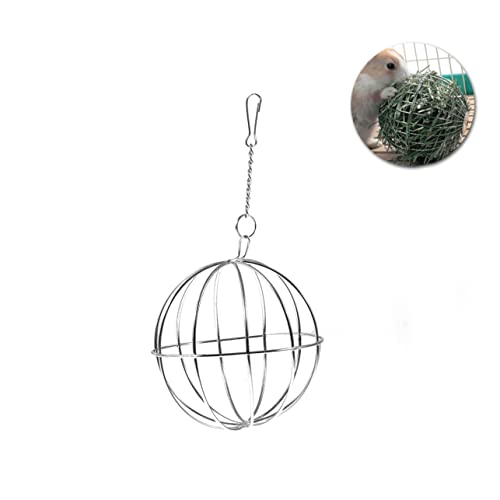 EXAOMBLE Futterspender Ball für Kleintiere Durchmesser Design Hängend für Kaninchen Meerschweinchen und Chinchillas zur Stressbewältigung im Käfig EXAOMBLE Futterspender Ball für Kleintiere Durchmesser Design Hängend für Kaninchen Meerschweinchen und Chinchillas zur Stressbewältigung im Käfig von EXAOMBLE