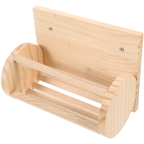 EXAOMBLE Futterspender aus Holz Sicherer Futterhalter für Kleintiere für Meerschweinchen und Chinchillas Langlebig Reinigen für Käfige von EXAOMBLE