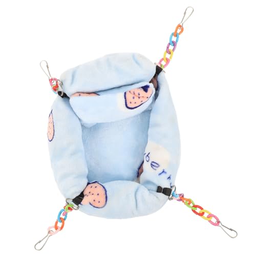 EXAOMBLE Hamster Hängematte für Kleine Haustiere Bequemes Schlafbett für Meerschweinchen und Zwerghamster Installieren Farbenfrohes Design von EXAOMBLE