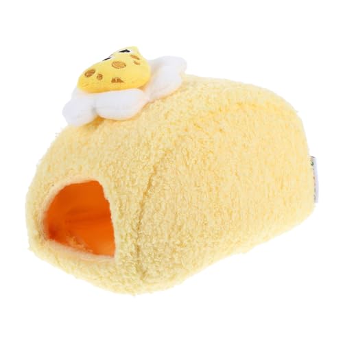 EXAOMBLE Hamster Süßes Schweizer Roll Versteck für Kleine Haustiere Abnehmbar Reinigen Hamster und Chinchillas Gemütliches Schlafhaus von EXAOMBLE