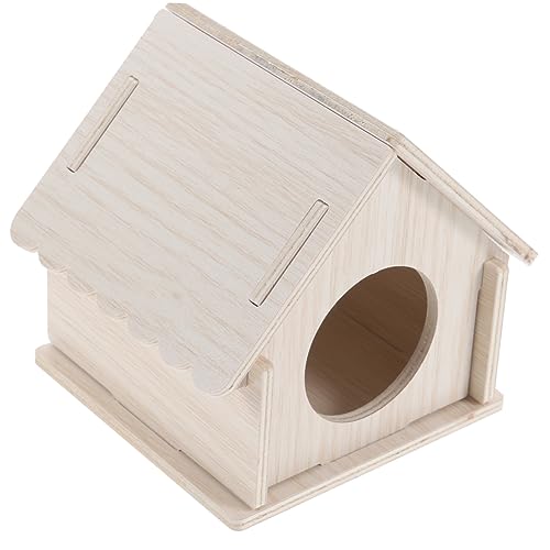EXAOMBLE Hamster Versteck aus Natürlichem Holz Kleines Haustierhaus für Meerschweinchen Kreatives Schlafhaus mit Klettermöglichkeiten Sicheres und Unterhaltsames Hamsternest EXAOMBLE Hamster Versteck aus Natürlichem Holz Kleines Haustierhaus für Meerschweinchen Kreatives Schlafhaus mit Klettermöglichkeiten Sicheres und Unterhaltsames Hamsternest von EXAOMBLE