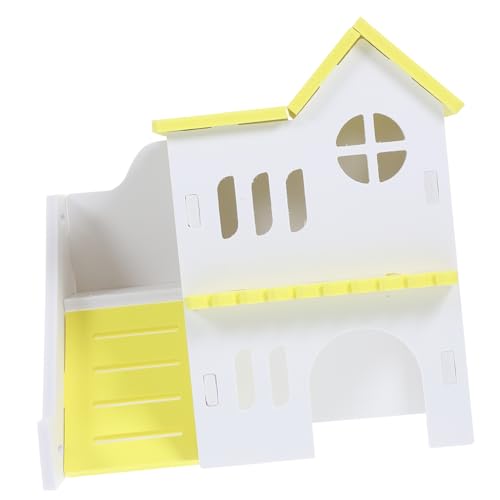 EXAOMBLE Hamsterhaus mit Kletterleiter aus Holz Bunte Villa für Hamster Eichhörnchen und Chinchillas als Versteck und Spielplatz im Käfig und Langlebig EXAOMBLE Hamsterhaus mit Kletterleiter aus Holz Bunte Villa für Hamster Eichhörnchen und Chinchillas als Versteck und Spielplatz im Käfig und Langlebig von EXAOMBLE