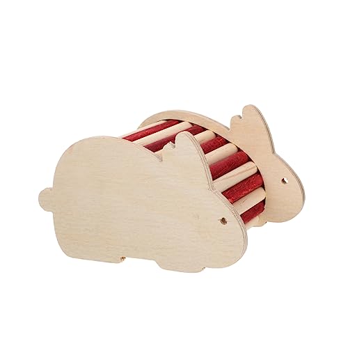 EXAOMBLE Hamsternest Hamster hamsterspielzeug Hamster Klettergerüst hamsterzubehör Holzhaus für Hamster Hundespielzeug Waldhaus Chinchilla-Versteck Tierkäfig- hölzern von EXAOMBLE