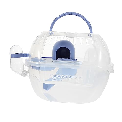 EXAOMBLE Hamsterträger aus Atmungsaktivem Kunststoff Tragbarer Hamster Reisekäfig für Kleine für Camping Reisen und Ausflüge und Bequem für Zwerghamster von EXAOMBLE