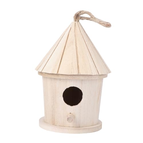 EXAOMBLE Vogelhaus Hängendes Nest Tower Design Für Vögel Kreatives Vogelbett Für Wohnzimmer Und Garten Robustes Vogelzubehör Aus Naturholz Hellgelb EXAOMBLE Vogelhaus Hängendes Nest Tower Design Für Vögel Kreatives Vogelbett Für Wohnzimmer Und Garten Robustes Vogelzubehör Aus Naturholz Hellgelb von EXAOMBLE