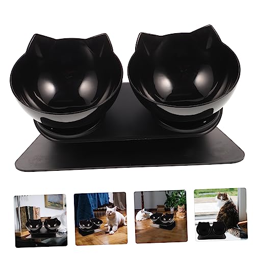 EXAOMBLE Haustier Doppelschüssel mit Abnehmbarem Halsschutz und Rutschfester Basis Ergonomischer Futternapf für Katzen und Geneigtes Design EXAOMBLE Haustier Doppelschüssel mit Abnehmbarem Halsschutz und Rutschfester Basis Ergonomischer Futternapf für Katzen und Geneigtes Design von EXAOMBLE