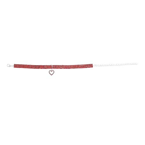 EXAOMBLE Haustier Hundekette mit Herzform Anhänger Verstellbar und Langlebig für Kleine und Katzen Kreatives Design für Stilvolle Haustiere EXAOMBLE Haustier Hundekette mit Herzform Anhänger Verstellbar und Langlebig für Kleine und Katzen Kreatives Design für Stilvolle Haustiere von EXAOMBLE