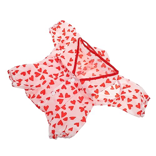 EXAOMBLE Haustier Regenmantel aus Polyester für Verstellbarer Poncho Atmungsaktiv für Kleine bis Mittelgroße Haustiere für Regnerische EXAOMBLE Haustier Regenmantel aus Polyester für Verstellbarer Poncho Atmungsaktiv für Kleine bis Mittelgroße Haustiere für Regnerische von EXAOMBLE
