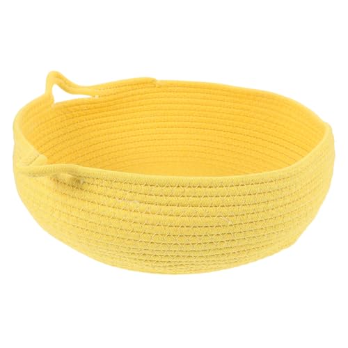 EXAOMBLE Haustierbett katzenbett katzenhaus katzenkörbchen katzenkorb Hundebett Katzentunnel Seilbett für Katzen Käfig Schlafnest für Haustiere Heimtierbedarf Baumwollseil Yellow EXAOMBLE Haustierbett katzenbett katzenhaus katzenkörbchen katzenkorb Hundebett Katzentunnel Seilbett für Katzen Käfig Schlafnest für Haustiere Heimtierbedarf Baumwollseil Yellow von EXAOMBLE