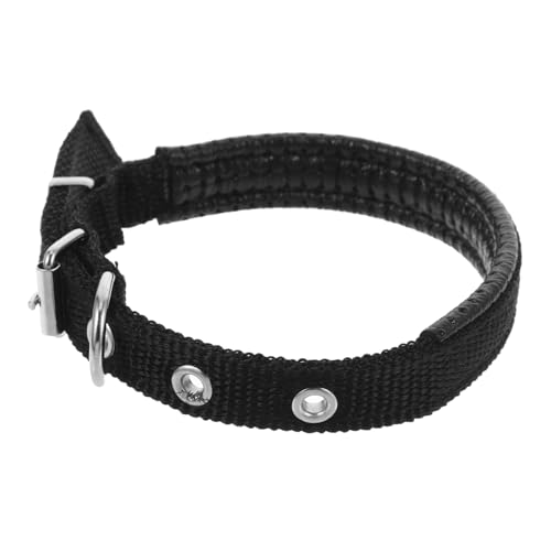 EXAOMBLE Haustierhalsband katzenhalsband für Haustier Sicherheitshalsband Komfortables Hundehalsband für Haustier Ersatz-Hundehalsband Polyester Black von EXAOMBLE