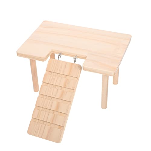EXAOMBLE Holz Hamster Spielzeug Käfig Dekorative Meerschweinchen Rampe mit Haken Chinchilla Zubehör für Kleintiere Hamsterplattform Groß für Stressreduktion Sicheres Kauspielzeug aus Holz EXAOMBLE Holz Hamster Spielzeug Käfig Dekorative Meerschweinchen Rampe mit Haken Chinchilla Zubehör für Kleintiere Hamsterplattform Groß für Stressreduktion Sicheres Kauspielzeug aus Holz von EXAOMBLE