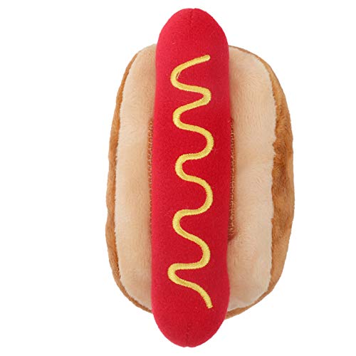 EXAOMBLE Hot Dog für Hunde Quietschendes Bissfestes Haustier zur Stressbewältigung und Energieabfuhr für Indoor und Outdoor Aktivitäten Geeignet für Kleine bis Mittlere EXAOMBLE Hot Dog für Hunde Quietschendes Bissfestes Haustier zur Stressbewältigung und Energieabfuhr für Indoor und Outdoor Aktivitäten Geeignet für Kleine bis Mittlere von EXAOMBLE