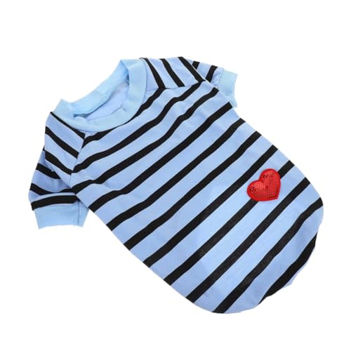 EXAOMBLE Hundehemd Hundebekleidung hundekleidung Haustierkleidung Haustierbekleidung Hundebluse Abdeckung Kühlung für Atmungsaktive Haustier-Shirts Hundeshirt Baumwolle Blue von EXAOMBLE