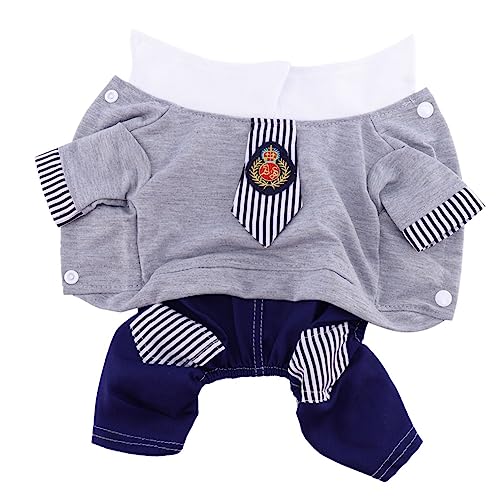 EXAOMBLE Hundehose für Herbst Bequeme Vierbein Hundekleidung im Britischen College Stil Mittlere für Outdoor Aktivitäten und Tägliche von EXAOMBLE
