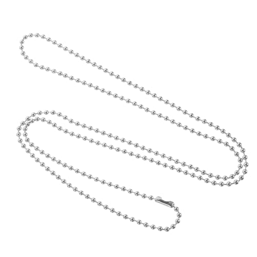 EXAOMBLE Hundemarke Kette Bead Chain für DIY Bastelprojekte Metall Kette für Erkennungsmarken und Anhänger Praktisch und Vielseitig EXAOMBLE Hundemarke Kette Bead Chain für DIY Bastelprojekte Metall Kette für Erkennungsmarken und Anhänger Praktisch und Vielseitig von EXAOMBLE