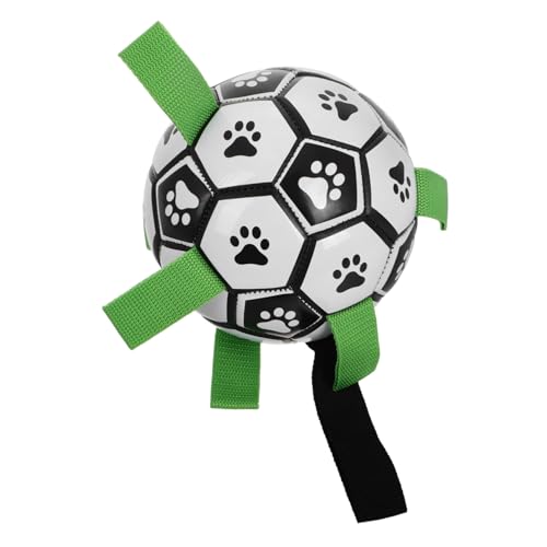 EXAOMBLE Interaktiver Hundefußball Mit Griffen Zum Spielen Im Innen- Und Außenbereich, Langlebiges Hundespielzeug Für Kleine Hunde Zum Geburtstag EXAOMBLE Interaktiver Hundefußball Mit Griffen Zum Spielen Im Innen- Und Außenbereich, Langlebiges Hundespielzeug Für Kleine Hunde Zum Geburtstag von EXAOMBLE