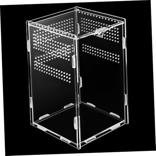 EXAOMBLE Kasten Fütterungsbox Schlange Drachen Käfig Reptilienträger Aquarium Tarantula -gehäuse Gecko Spinnengehege Reptiliengehäuse Terrarienset Schildkröte Bausatz Acryl EXAOMBLE Kasten Fütterungsbox Schlange Drachen Käfig Reptilienträger Aquarium Tarantula -gehäuse Gecko Spinnengehege Reptiliengehäuse Terrarienset Schildkröte Bausatz Acryl von EXAOMBLE
