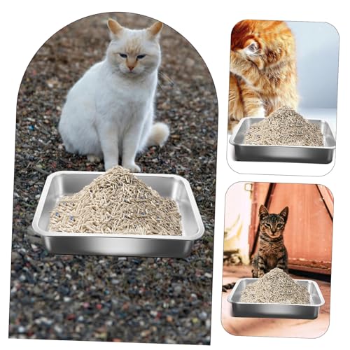 EXAOMBLE Katzentoilette Offene Wurfbox für Katzen Langlebig für Kätzchen und Große Katzen zu Reinigen für Innenräume EXAOMBLE Katzentoilette Offene Wurfbox für Katzen Langlebig für Kätzchen und Große Katzen zu Reinigen für Innenräume von EXAOMBLE