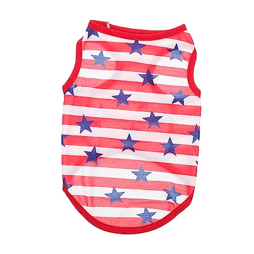 EXAOMBLE Kleidung für Haustiere Hunde Welpe Westen patriotische Haustier-Outfits Dackel sommerkleif Dog Costume Haustieroutfit dekorative Kleidung für Hund dekorative Weste für Hund Green von EXAOMBLE
