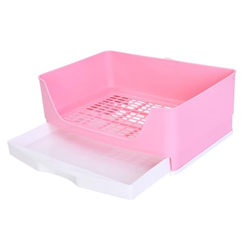 EXAOMBLE Kleine Haustier Toilette aus Kunststoff Rechteckige Toilette für Meerschweinchen und Chinchillas Abnehmbar und Waschbar Leck Design für Innen EXAOMBLE Kleine Haustier Toilette aus Kunststoff Rechteckige Toilette für Meerschweinchen und Chinchillas Abnehmbar und Waschbar Leck Design für Innen von EXAOMBLE