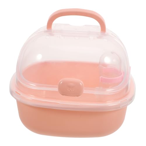 EXAOMBLE Kleintier Tragekäfig Transparent Stabiler mit Wasserflasche Tragbar Vielseitig für Hamster und Kleine Haustiere Sicherer Outdoor Reisekäfig für Zwerghamster und Kleine Nager EXAOMBLE Kleintier Tragekäfig Transparent Stabiler mit Wasserflasche Tragbar Vielseitig für Hamster und Kleine Haustiere Sicherer Outdoor Reisekäfig für Zwerghamster und Kleine Nager von EXAOMBLE