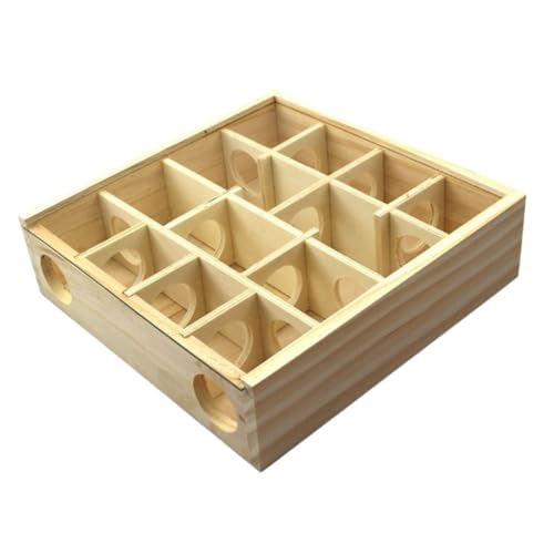 EXAOMBLE Hamsterlabyrinth aus Holz Interessantes Mäuselabyrinth für Kleine Haustiere Hamsterzubehör Geeignet für Zwerghamster und Ratten Fördert die Erkundung und Gesunde Wachstum EXAOMBLE Hamsterlabyrinth aus Holz Interessantes Mäuselabyrinth für Kleine Haustiere Hamsterzubehör Geeignet für Zwerghamster und Ratten Fördert die Erkundung und Gesunde Wachstum von EXAOMBLE