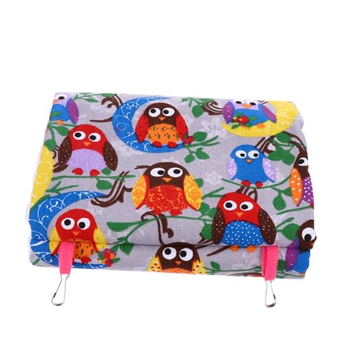 EXAOMBLE Hängende Vogelbett-hängematte Für Kleine Vögel Dreieckige Papageien-Nest-hängematte Fleece Für Wellensittiche Kanarienvögel Und Nymphensittiche Sicher Und Bequem von EXAOMBLE