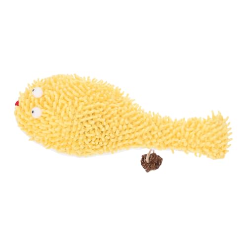 EXAOMBLE Plüsch-Kugelfischspielzeug Hundespielzeug Katze Stofftier lustiges Katzenspielzeug Yellow EXAOMBLE Plüsch-Kugelfischspielzeug Hundespielzeug Katze Stofftier lustiges Katzenspielzeug Yellow von EXAOMBLE