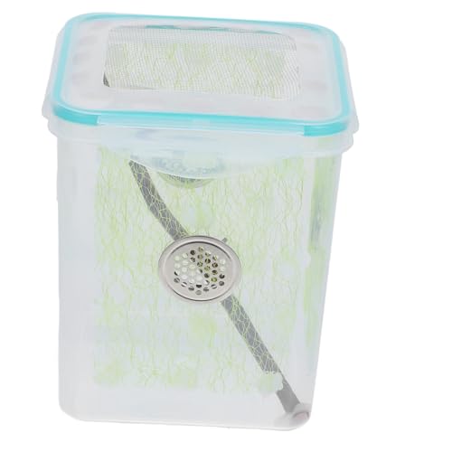 EXAOMBLE Praktische Reptilien Futterbox aus Robustem Kunststoff mit Belüftungslöchern Transparenter Gottesanbeterin Terrarium Behälter Tragbarer Insekten Brutkasten für Spinnen und Kleine EXAOMBLE Praktische Reptilien Futterbox aus Robustem Kunststoff mit Belüftungslöchern Transparenter Gottesanbeterin Terrarium Behälter Tragbarer Insekten Brutkasten für Spinnen und Kleine von EXAOMBLE