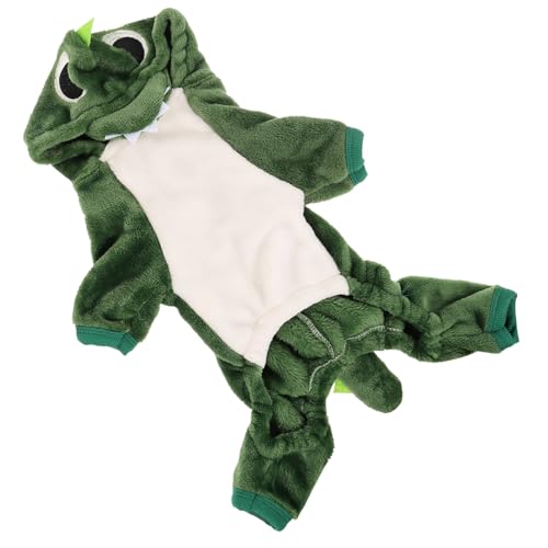 EXAOMBLE Hundekostüm für Hunde Warmer Dinosaurier Hoodie Stylische Haustierkleidung Winddicht und Bequem für Kleine und Mittlere Hunde EXAOMBLE Hundekostüm für Hunde Warmer Dinosaurier Hoodie Stylische Haustierkleidung Winddicht und Bequem für Kleine und Mittlere Hunde von EXAOMBLE