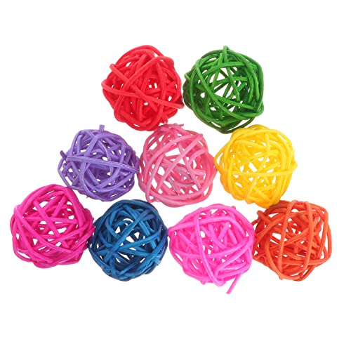 EXAOMBLE 50stücke Bunte Rattanball Spielzeuge Für Vögel Kauspielzeug Für Papageien Wellensittiche Nymphensittiche Dekorative Bälle Für Vogelkäfige Sicher Und Langlebig EXAOMBLE 50stücke Bunte Rattanball Spielzeuge Für Vögel Kauspielzeug Für Papageien Wellensittiche Nymphensittiche Dekorative Bälle Für Vogelkäfige Sicher Und Langlebig von EXAOMBLE