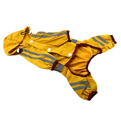 EXAOMBLE Regenmantel Atmungsaktiv für Kleine Einlagiger PVC Regenmantel Gelb Reflektierende Details für S EXAOMBLE Regenmantel Atmungsaktiv für Kleine Einlagiger PVC Regenmantel Gelb Reflektierende Details für S von EXAOMBLE