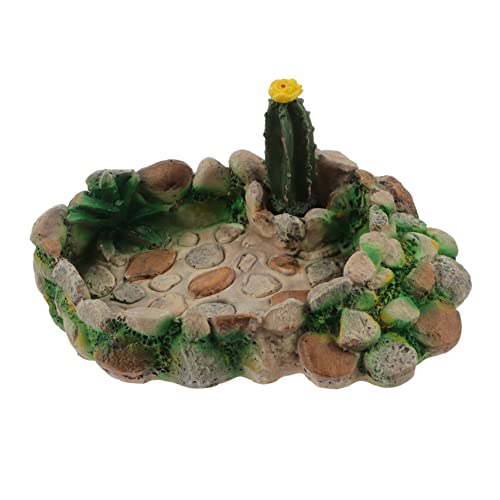 EXAOMBLE Reptilien Futternapf mit Kaktus Design Langlebige Futterschale für Schildkröten Echsen und Terrarien Sicheres Material Leicht zu Reinigen für Aquarien und Terrarien EXAOMBLE Reptilien Futternapf mit Kaktus Design Langlebige Futterschale für Schildkröten Echsen und Terrarien Sicheres Material Leicht zu Reinigen für Aquarien und Terrarien von EXAOMBLE