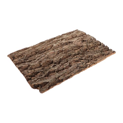 EXAOMBLE Rinde-Hintergrundtafel aus Korkrinde Gecko Käfig Schlange naturdeko Reptilienterrarium Hintergrund Kork-Terrarium-Hintergrund Rinde Terrarium Hintergrund Holz Coffee von EXAOMBLE