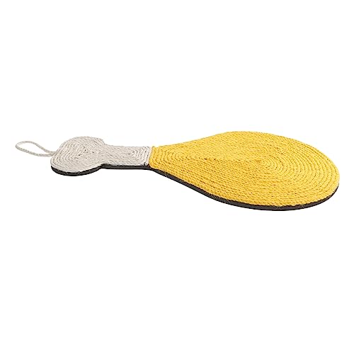 EXAOMBLE Sisal Katzen Griff Katzenkratzer kratzunterlage für Katzen Kratzschutz für Katzen interaktives katzenspielzeug Interactive cat Toy Katzensachen Haustier Eva Yellow von EXAOMBLE