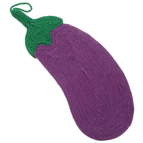 EXAOMBLE Sisal Katzen Griff katzenkratzmatte kratzmatte für Katzen Kratzbrett für Kätzchen Kratzen kratzunterlage für Katzen Kratzer Haustier Kratzspielzeug für Katzen Eva Violett von EXAOMBLE