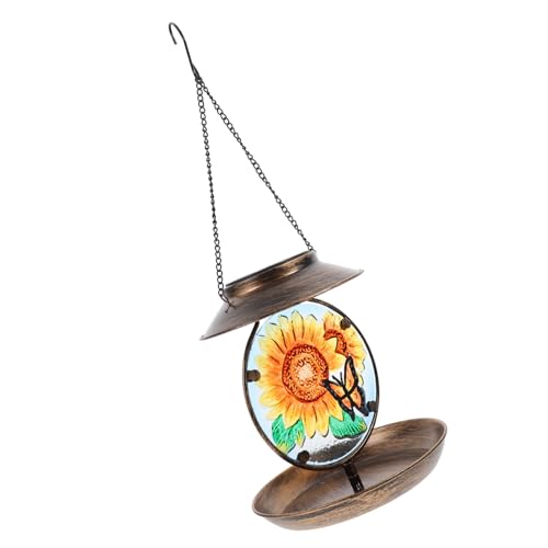 EXAOMBLE Solar Bird Feeder mit Wasserbehälter Hängender Vogelfutterspender für Außenbereich mit Solarlampe Attraktives Design für Ihren Garten Vogelbeobachtung EXAOMBLE Solar Bird Feeder mit Wasserbehälter Hängender Vogelfutterspender für Außenbereich mit Solarlampe Attraktives Design für Ihren Garten Vogelbeobachtung von EXAOMBLE