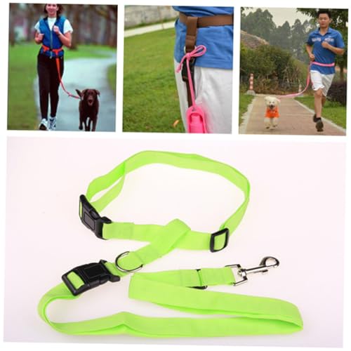 EXAOMBLE Verstellbare Hüftgurt Hundeleine aus Robustem Nylon Hands Laufleine für Jogging und Komfortabel mit Schnellverschluss Langlebig und Verstellbar Geeignet für Aktives Hundetraining von EXAOMBLE