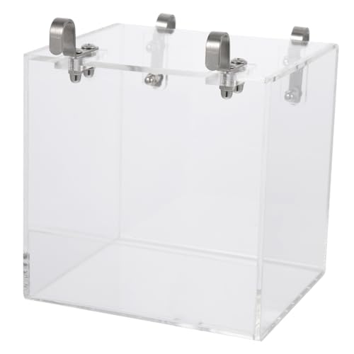 EXAOMBLE Vogelbad Käfig Duschbox für Papageien Praktische Badewanne mit Deckel für Sittiche und Andere Vögel Multifunktionale Vogelpflegehilfe Leicht zu Reinigen und Robust von EXAOMBLE
