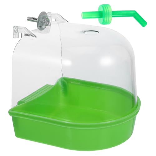 EXAOMBLE Vogelbadewanne für Käfige Praktische Duschbox für Papageien und Wellensittiche Einfache Installation Sicheres Design Langlebiges Plastik Bringt Spaß Beim Baden für Ihre Vögel EXAOMBLE Vogelbadewanne für Käfige Praktische Duschbox für Papageien und Wellensittiche Einfache Installation Sicheres Design Langlebiges Plastik Bringt Spaß Beim Baden für Ihre Vögel von EXAOMBLE