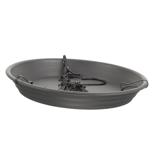 EXAOMBLE Vogelfutterspender für Außenbereich Hängender Feeder aus Robustem Material zur Gartendekoration und Vogelbeobachtung Einfach Aufzuhängen Tiefgrau EXAOMBLE Vogelfutterspender für Außenbereich Hängender Feeder aus Robustem Material zur Gartendekoration und Vogelbeobachtung Einfach Aufzuhängen Tiefgrau von EXAOMBLE