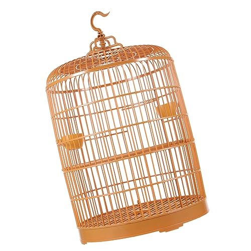 EXAOMBLE Vogelkäfig Im Vintage-Stil Vogelzuchtkasten Für Kleintiere Hängekäfig Aus Kunststoff Rund Vogelhaus- Für Sittiche Unzertrennliche von EXAOMBLE