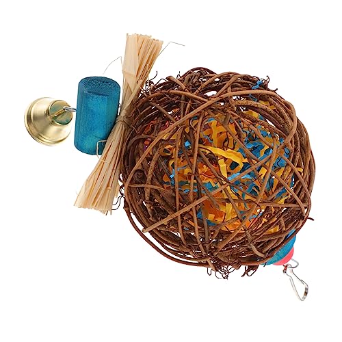 EXAOMBLE Vogelkauen Spielzeughänge -bissspielzeug Papagei Zerkleinerte Kauspielzeug Kleiner Vogelhängeschwung EXAOMBLE Vogelkauen Spielzeughänge -bissspielzeug Papagei Zerkleinerte Kauspielzeug Kleiner Vogelhängeschwung von EXAOMBLE