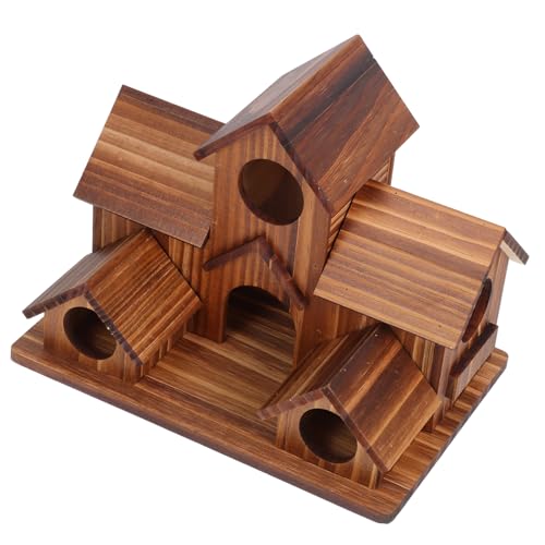 EXAOMBLE Vogelnest-Ornamente Aus Holz Sparrow Bird House Vogelhütte Für Käfig Vogelhaus Aus Holz Vogel Stehen Vogelhäuschen Für Wildvögel Kolibri-vogelhaus Coffee Hölzern EXAOMBLE Vogelnest-Ornamente Aus Holz Sparrow Bird House Vogelhütte Für Käfig Vogelhaus Aus Holz Vogel Stehen Vogelhäuschen Für Wildvögel Kolibri-vogelhaus Coffee Hölzern von EXAOMBLE