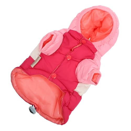 EXAOMBLE Warme Hundeweste Wintermantel Winddicht Baumwolle Gepolstert für Kleine und Mittlere Hunde Outdoor Jacke für Spaziergänge Joggen von EXAOMBLE