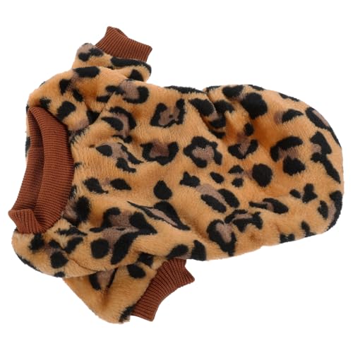 EXAOMBLE Weicher Strapazierfähiger Hundepullover für Kleine Hunde Warme Haustierkleidung mit Modischem Leopardenmuster für Herbst und Winter Bequem und Hautfreundlich EXAOMBLE Weicher Strapazierfähiger Hundepullover für Kleine Hunde Warme Haustierkleidung mit Modischem Leopardenmuster für Herbst und Winter Bequem und Hautfreundlich von EXAOMBLE