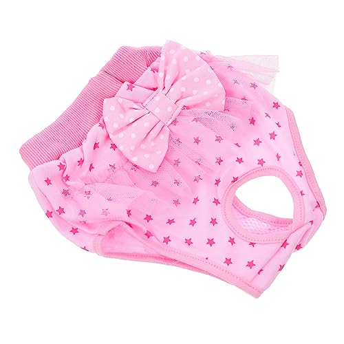 EXAOMBLE Welpenwindel Für Weibliche Hunde Atmungsaktive Hundehose Für Läufigkeit Mit Niedlichem Schleifen Design Hygienisch Und Bequem Für Ihren Vierbeinigen EXAOMBLE Welpenwindel Für Weibliche Hunde Atmungsaktive Hundehose Für Läufigkeit Mit Niedlichem Schleifen Design Hygienisch Und Bequem Für Ihren Vierbeinigen von EXAOMBLE