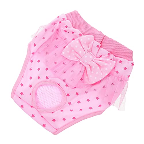 EXAOMBLE Wiederverwendbare Hundewindel Für Weibliche Hunde Waschbare Hunde Sanitärpantie Periodenhosen Mit Spitzen Design Für Rassen Mit Schleife EXAOMBLE Wiederverwendbare Hundewindel Für Weibliche Hunde Waschbare Hunde Sanitärpantie Periodenhosen Mit Spitzen Design Für Rassen Mit Schleife von EXAOMBLE